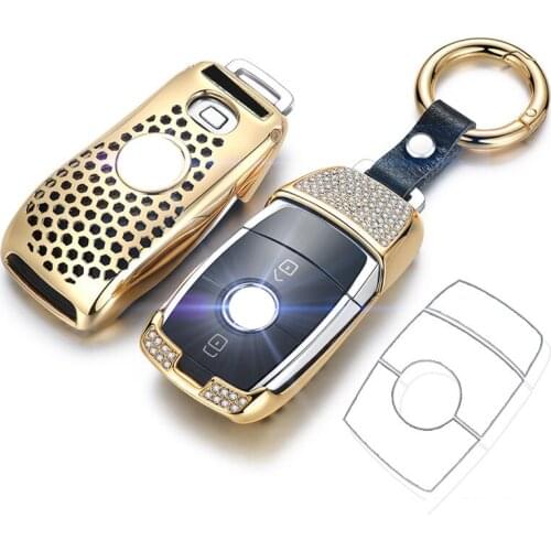 Car Key Shell Buckle for Mercedes-Benz E-Class E300l New C260l/c200/glb/a200l /s350/glc260/ Gle Car Remote Control Decoration