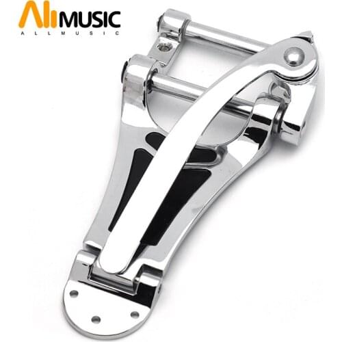 B-70 G ES 355 chrome Guitar Vibrato Bridge tailpiece for Arch Top Archtop Hollow Semi Hollow Jazz Electric Guitar