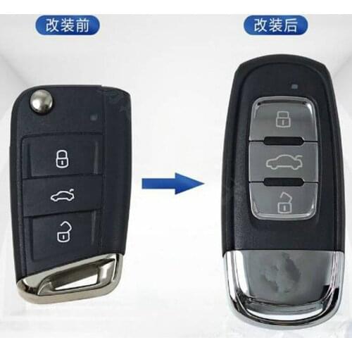 DAKATU 3 Button Car Modified Replacement Remote Key Case Key Shell Cover for VW Golf MK7 Jetta Tiguan Polo Skoda Superb MOB