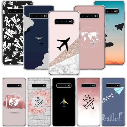 Travel the world paper plane aircraft Case for Xiaomi Redmi Note 10 9 9S 8 7 6 8T 8A 7A 6A S2 K30 K20 MI 9 8 CC9 F1 Lite Pro Sof