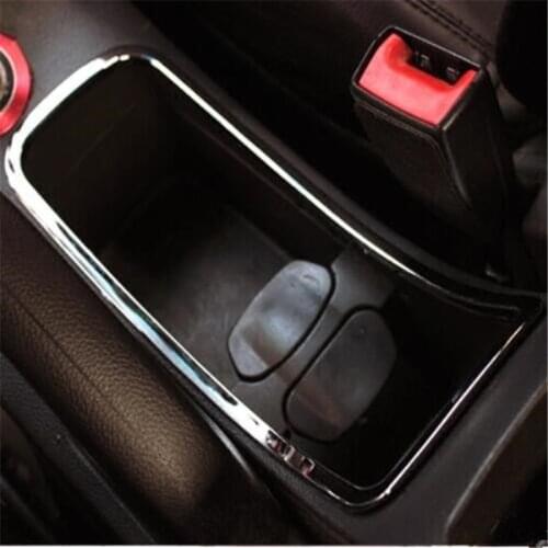 Cotochsun ABS Chrome Car Water Cup Protection Circle Trim Decoration Sticker For Chevrolet Cruze Sedan Hatchback Accessories