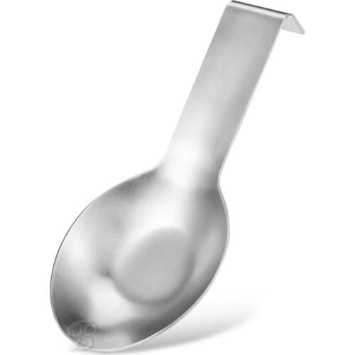 Scoop Holder Long Handle Stainless Steel Stove Rest Spatula Holder Storage Rack Dinnerware Bracket Stand Kitchen Gadget Tool