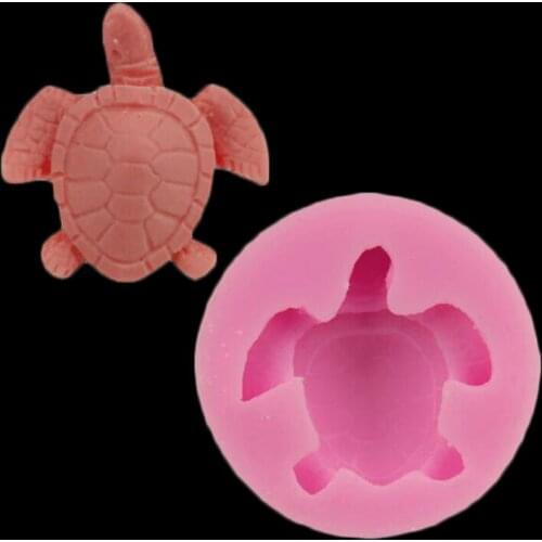 Diy Turtle Cake Decorator Bakery Tool Candy Chocolate Silicone Cake Mold Tortoise Decorations Pastry Soap