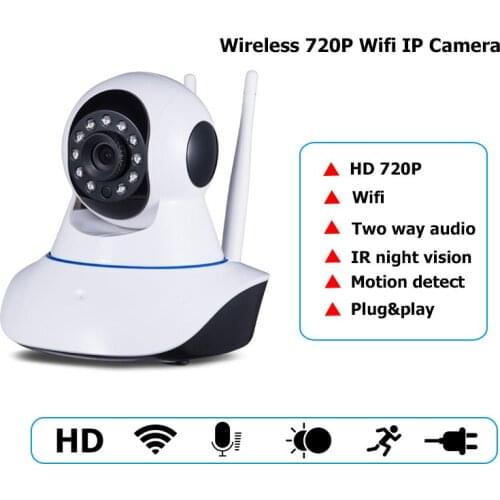 720P Security Network CCTV wifi camera Wireless 1.0 Megapixel HD Digital Security ip camera IR Infrared Night Vision local alarm