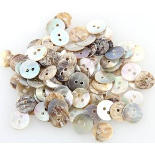 T-Best In Aliexpress promotion 100 Mother of Pearl MOP Round Shell Sewing Buttons 8mm HOT