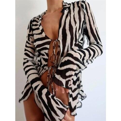 Lunoakvo Women's Transparent Shirts