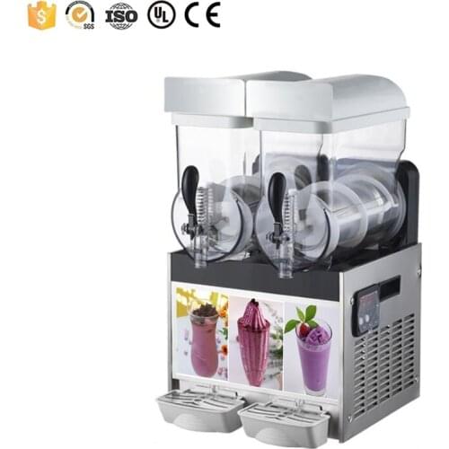 Frozen margarita slush machine ice slush soft ice cream machine with 2 bowls slush making machine gear motor slush machine