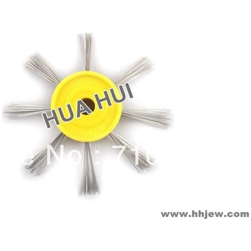 0.40mm Mounted Matt Wire Brush Yellow Color,Good quality Polishing Brush, Jewelry Tools