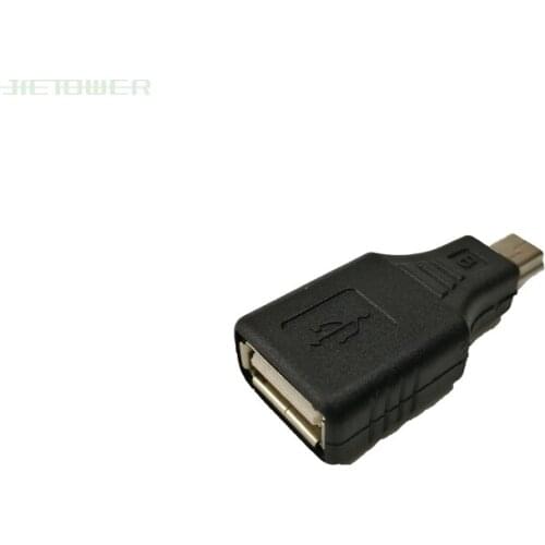 Mini USB Male to USB Female Converter Connector Transfer data Sync OTG Adapter for Car AUX MP3 MP4 Tablets Phones U-Disk 100pcs