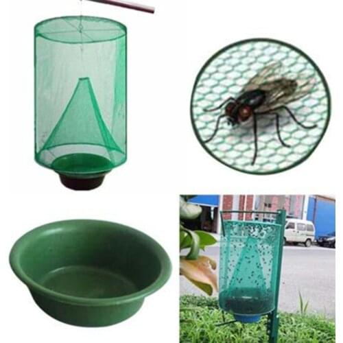 Reusable fly trap food bait fly trap cage is suitable for indoor or outdoor family farms, parks