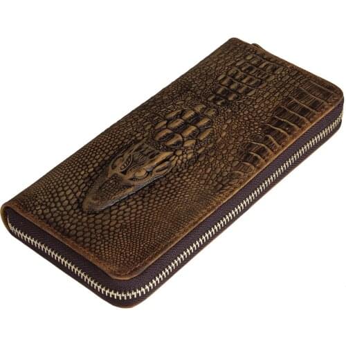 Fashion High Quality Mens Wallet Mens Clutch Bag Leather Card Holder Long Wallet Wallet Mobile Phone Bag