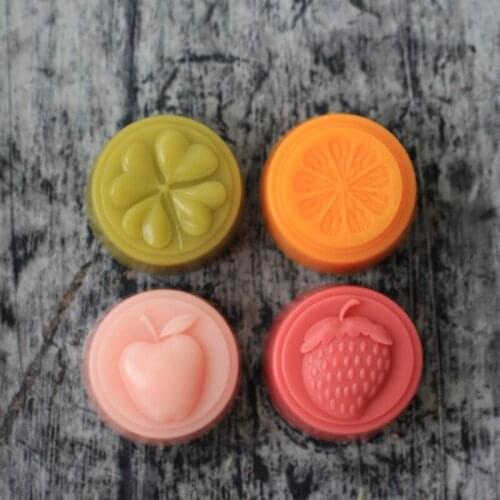 Great-Mold 4 Cavities Fruit Silicone Mold For Soap Fragrance Wax Mould FDA Chocolate Cake Mold Sugarcraft Molds