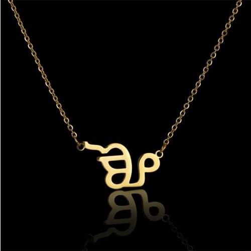 Stylisteel Custom Pattern Constellations Pendant Necklace Minimalist 18K Gold Plated Stainless Steel Pendant Necklace Jewelry