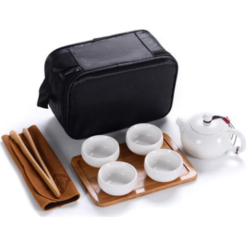 Portable Travel china tea set One tea pot two/four cups Gift Kung Fu teapot for green tea kitchen accessories
