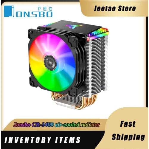 Jonsbo CR-1400 CPU radiator 4 heatpipe tower desktop CPU fan radiator 5V 3PIN ARGB 12V 4pin PWM silent fan for Inter\AMD