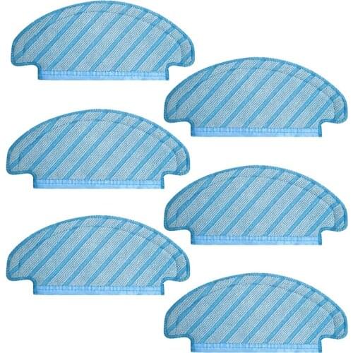 6 Cleaning Wipes for Ecovacs Deebot Ozmo T8 Vacuum Cleaner Parts Mopping Cloth Pads