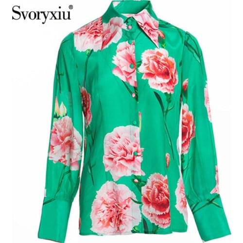 SVORYXIU Womens Silk Shirts