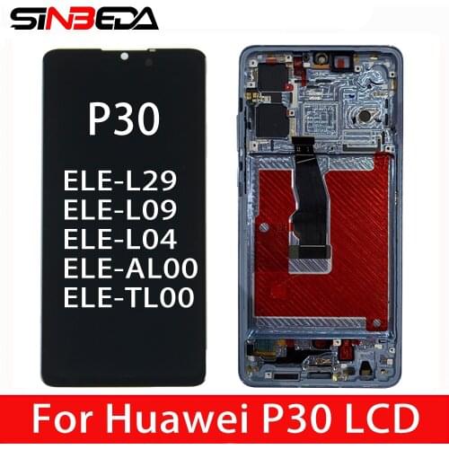OLED 6.1" LCD For Huawei P30 LCD Display Touch Screen Digitizer Assembly For Huawei P30 LCD Display ELE-L29 ELE-L09