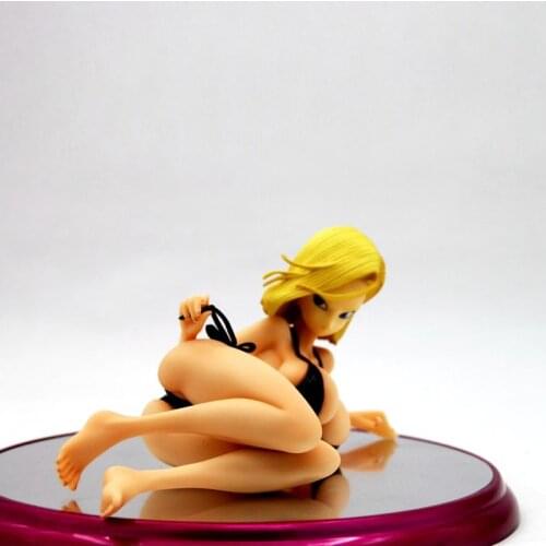 1/7 Scale DBZ Android 18 Black Swimsuit Lying posture Ver Can not Cast Off Sexy Resin GK model Collection anime figure