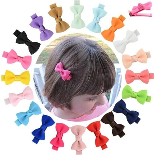 1 piece 1.96 Inch Girls Small Hair Clips ribbon Covered clip With Colorful kids Hair pins Hairgrip headwear Hair Accessories 795