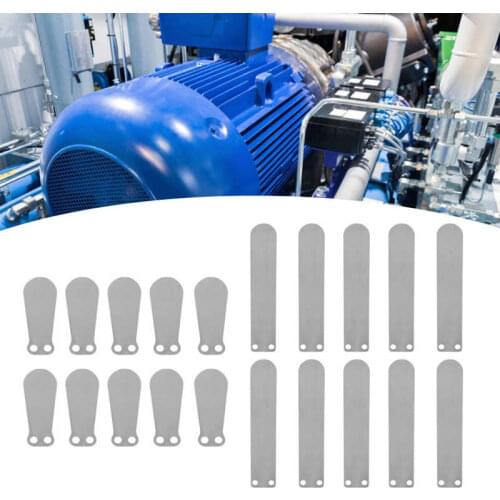 10Pcs Air Compressor Valve Plate Tongue Shape Cast Iron Intake And Exhaust Accessories