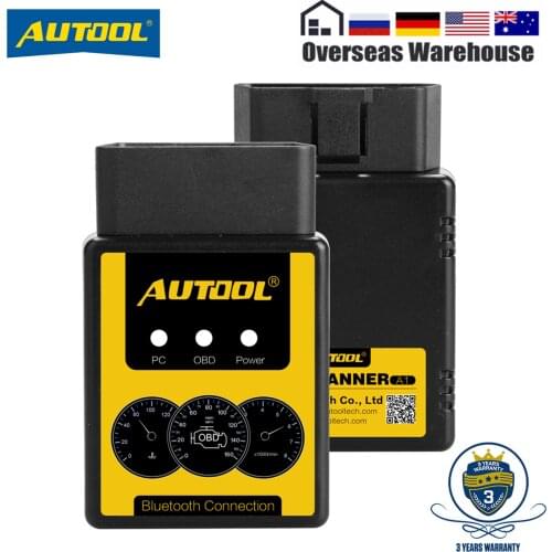 AUTOOL A1 OBD Scanner ELM327 Bluetooth Car OBDII Diagnostic Tool WIFI Automobile OBD2 ELM 327 Scan Suit iPhone Android