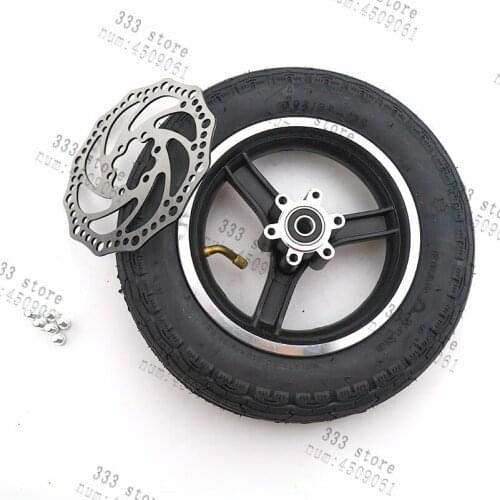 Free shipping 10x2 Inflatable tire inner tube with rim Disc brake 10 inch wheels fit electric scooter Kids Bike Schwinn Roadster
