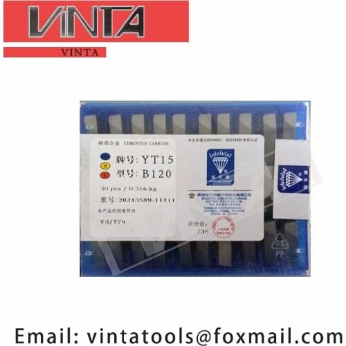 Free shipping high quality 30pcs/lots B120 YG6/ YG8/ YW1/ YW2/ YT5/ YT14/ YT15 cnc carbide welding inserts