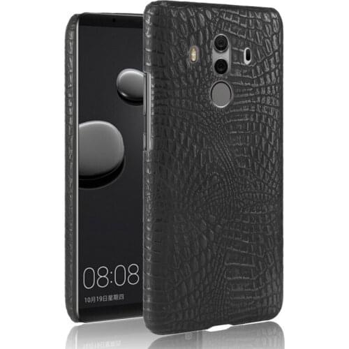 Huawei Mate 10 Mate10 Pro Case Crocodile Grain Hard PC with PU Leather Back Cover Case for Huawei Mate 10 Mate10 Pro Hard Cover