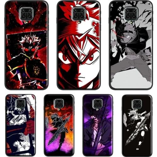 Asta Black Clover For Xiaomi Redmi Note 7 8 Pro 8T 9S Note 9 10 Pro Cover For Redmi 9T 9 9A 9C 7A 8A Case