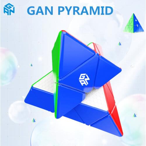 [JUDY] GAN Pyramid M Enhanced Explorer 3x3 Speed Cube Professional,Anti-Stress Toys,Smooth,Childrens Puzzle,Special Shapes