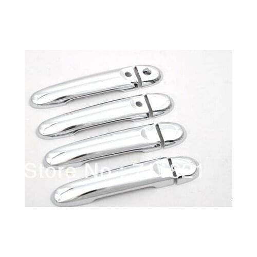 Chrome Door Handle Cover With Keyless Access For Nissan March Micra K13 2010-2013