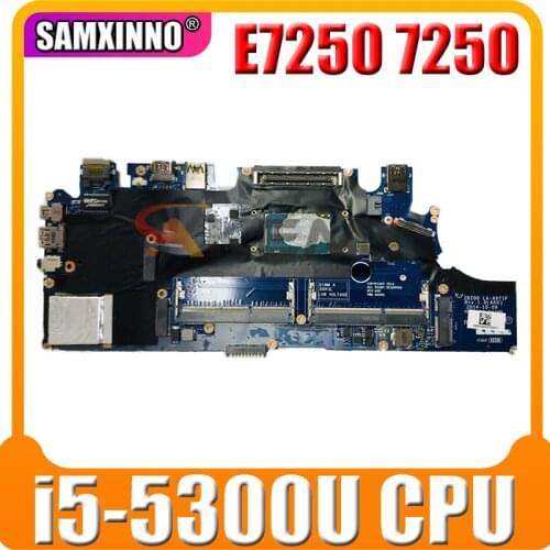FOR DELL Latitude E7250 7250 Laptop motherboard G9CNK 0G9CNK CN-0G9CNK With i5-5300U CPU LA-A971P 100% fully tested