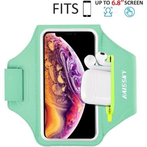 Zipper On Hand Running Sport Armbands For AirPods Pro Nonslip Handphone Arm Band Bag For iPhone 12 11 Pro Max XS XR Xiaomi POCO