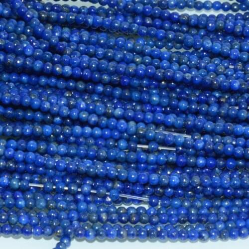 Natural Lapis Lazuli Small Loose Round Beads 1.8mm - Without Treatment