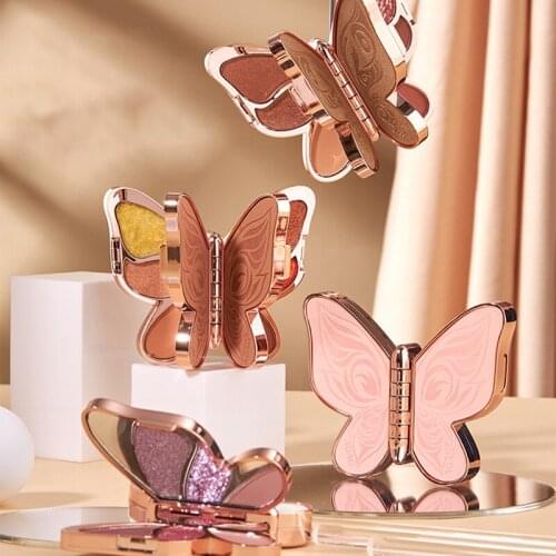 Butterfly 6 Color Palette of Shadows Eyeshadow Matte beauty glazed palettep Glitter eye shadow Novice Makeup Eyeshadow Palletes