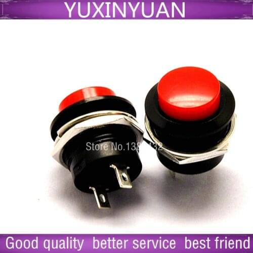 Since the reset button switch button switch R13-507 16 mm red, no lock switch 10pcs/lot