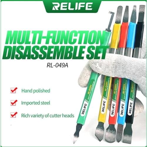 RELIFE RL-049A Multifunctional Double-Headed Use Disassembly Crowbar Suitable For Removing Glue And Scraping Tin Crowbar