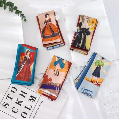 Brand Luxury 5colors Women Sharp-angled Scarf Water Glass Cup Prints Long Wraps Scarves Shawl Handkerchief Bag Decor SJ449