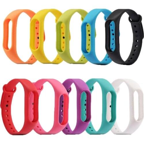 Silica Gel Watch Strap for Xiaomi Mi band 2 Replacement Strap M2 Soft Silicone Wristband Watchband for Mi band