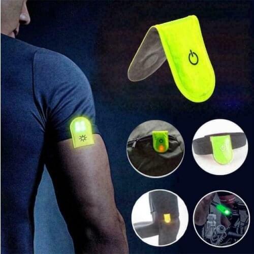LED Magnetic Light Reflective Strobe Night Running Shoes Collar Lamp to Walking Cycling Foot Outdoor Flashing Bicycle Clip Light