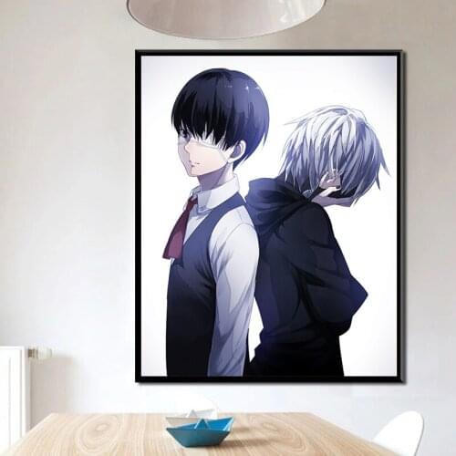 Tokyo Ghoul Kaneki Anime Art Prints Japanese Anime Wall Decoration Poster Art Prints 50 x 70 cm,No Frame