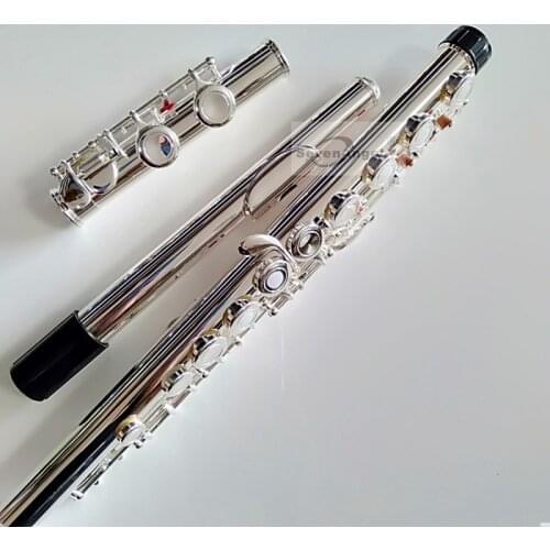 Top Japan flute FL 371 16 Open&Close Holes Standard Nickel Silver Plated Student transverse Flauta obturator C Key with E key