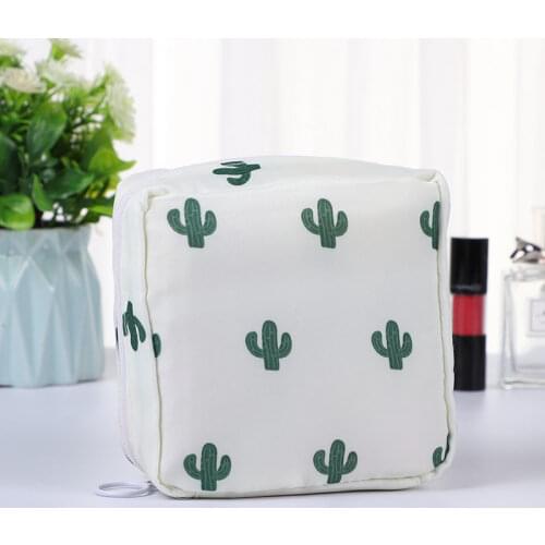 Waterproof Tampon Storage Bag Portable Makeup bag Cute Sanitary Pad Pouches Earphone Data Cables Organizer