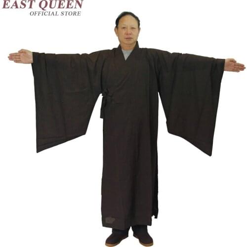 Buddhist monk robes Chinese shaolin monk robes men buddhist monk clothing traditional chinese monk robe AA970