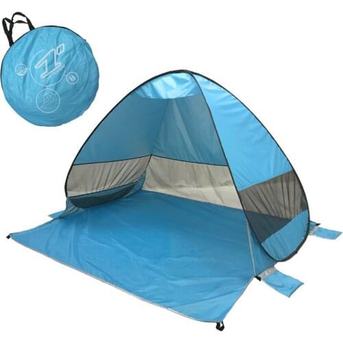 Female Beach Shade Tent Automatic 2 Seconds Quickly Open Sunshade Tarp Camping Outdoor Shelter Awning Ultralight Tarp