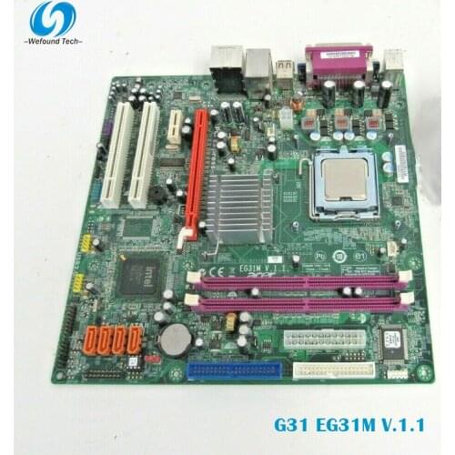 100% working desktop motherboard for G31 EG31M V.1.1 775 DDR2 mainboard fully tested