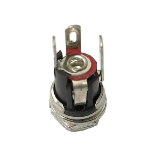 5pcs DC5.5 female socket 5.5x2.1mm DC power supply seat screw mounting copper NEW