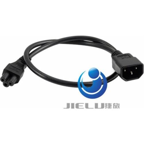 5 pcs PDU UPS Power Converter Cord,IEC 320 C14 Male Plug to C5 Female Adapter Cable IEC 3 Pin Male to C5 ,50CM