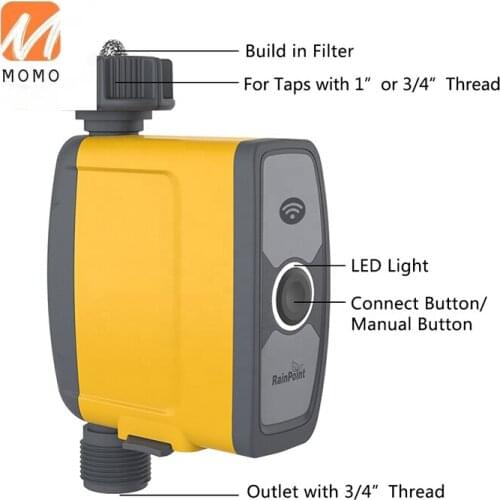 WiFi Control Wireless Water Timer Digital Watering Irrigation Timer for Garden Irrigation System